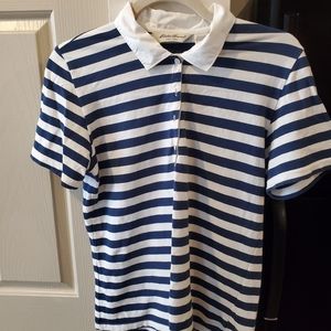 Eddie Bauer M striped polo